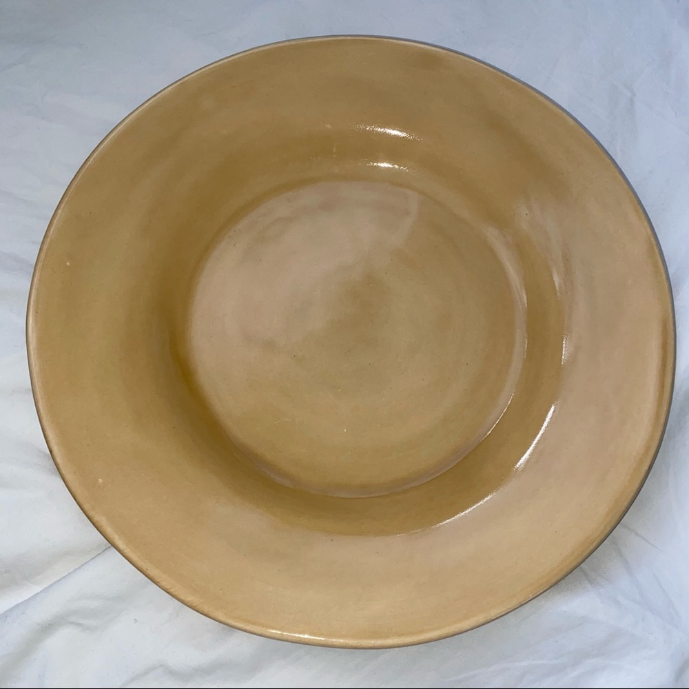 NWT Pottery Barn Sausalito Earthenware Dinner Plate• 12” diameter • Amber